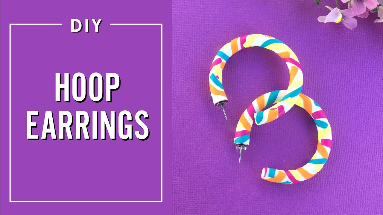 Hoop Earrings Polymer Clay