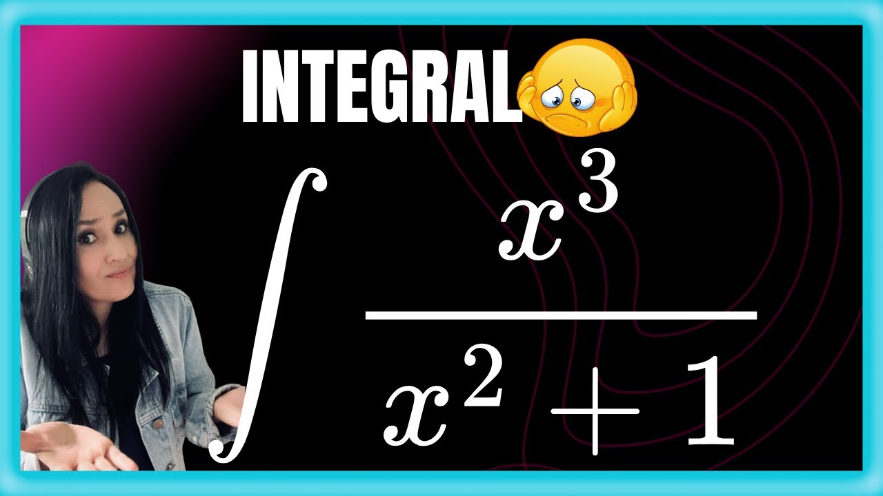 INTEGRAL DE x^3/x^2+1, usando divisão polinomial, resolvendo por substituição ✍️#integral #calculo