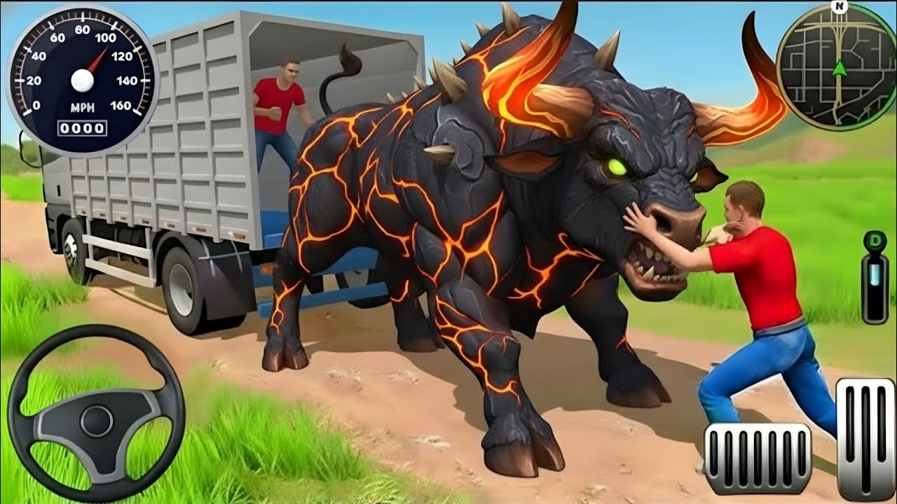 Animal Cargo Truck Transport 🐂🚛 | Wild Animal Transport Truck Game 3D | #animalcargotruck #truckgame