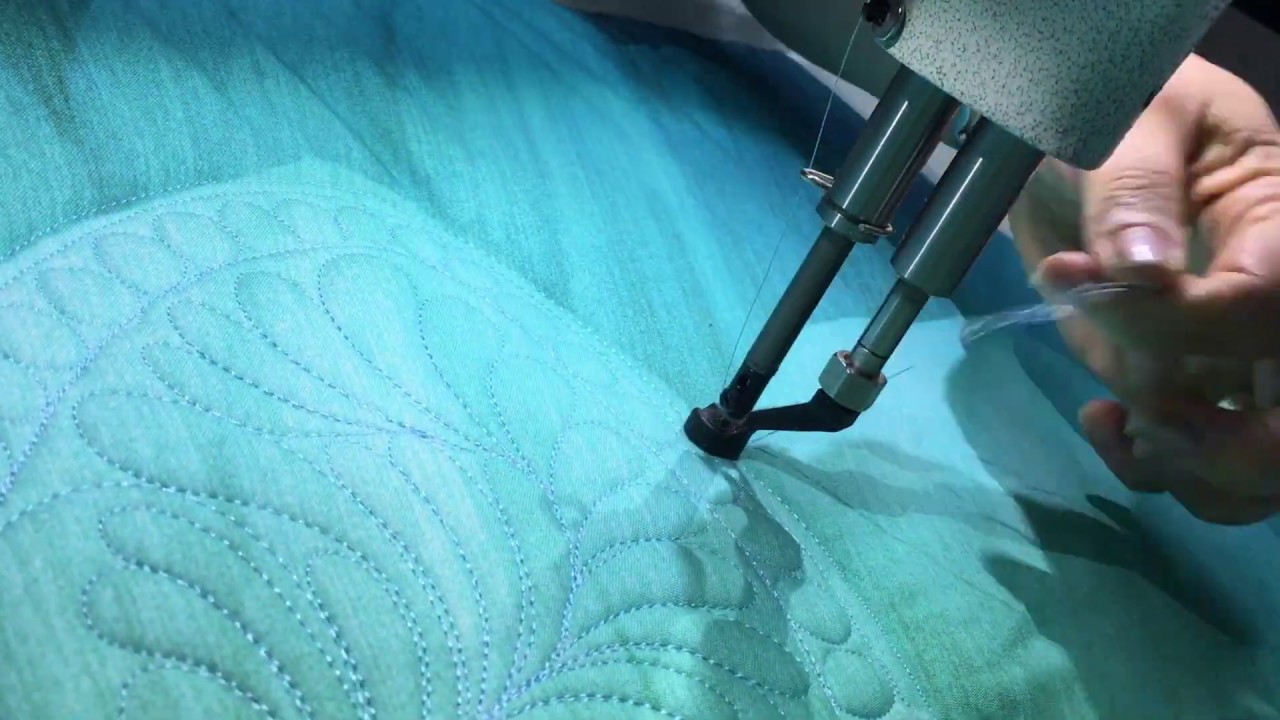 Long arm Quilting Dream Big Panel Turquoise