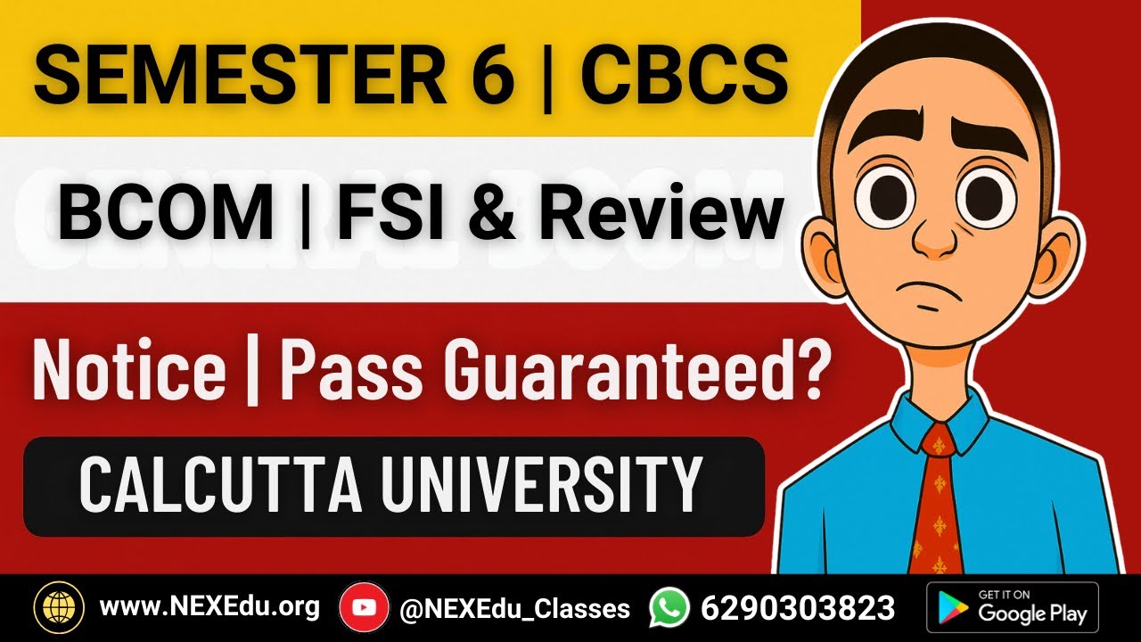 Semester 6 CBCS FSI & Recheck Full Process | BCom Calcutta University Hons + General 
