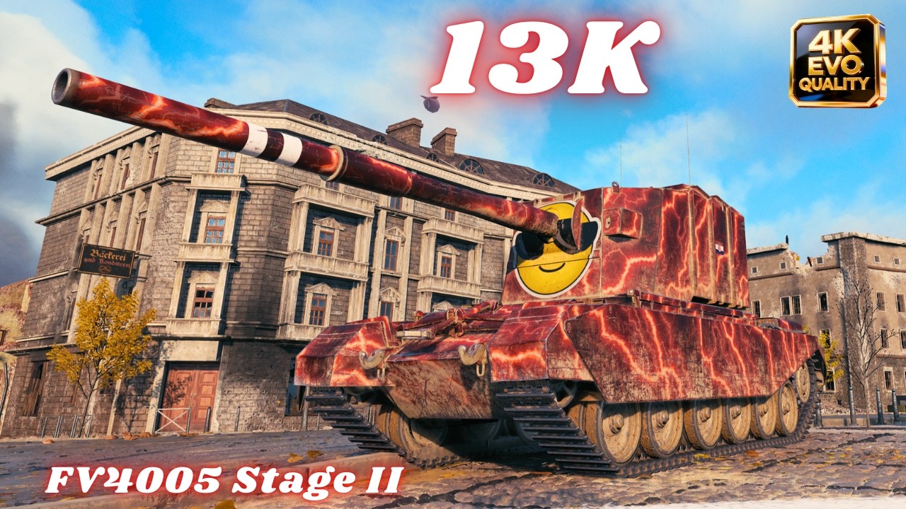 FV4005 Stage II  13K Damage & FV4005 Stage II  12K Dmg 5 Kills World of Tanks #wot