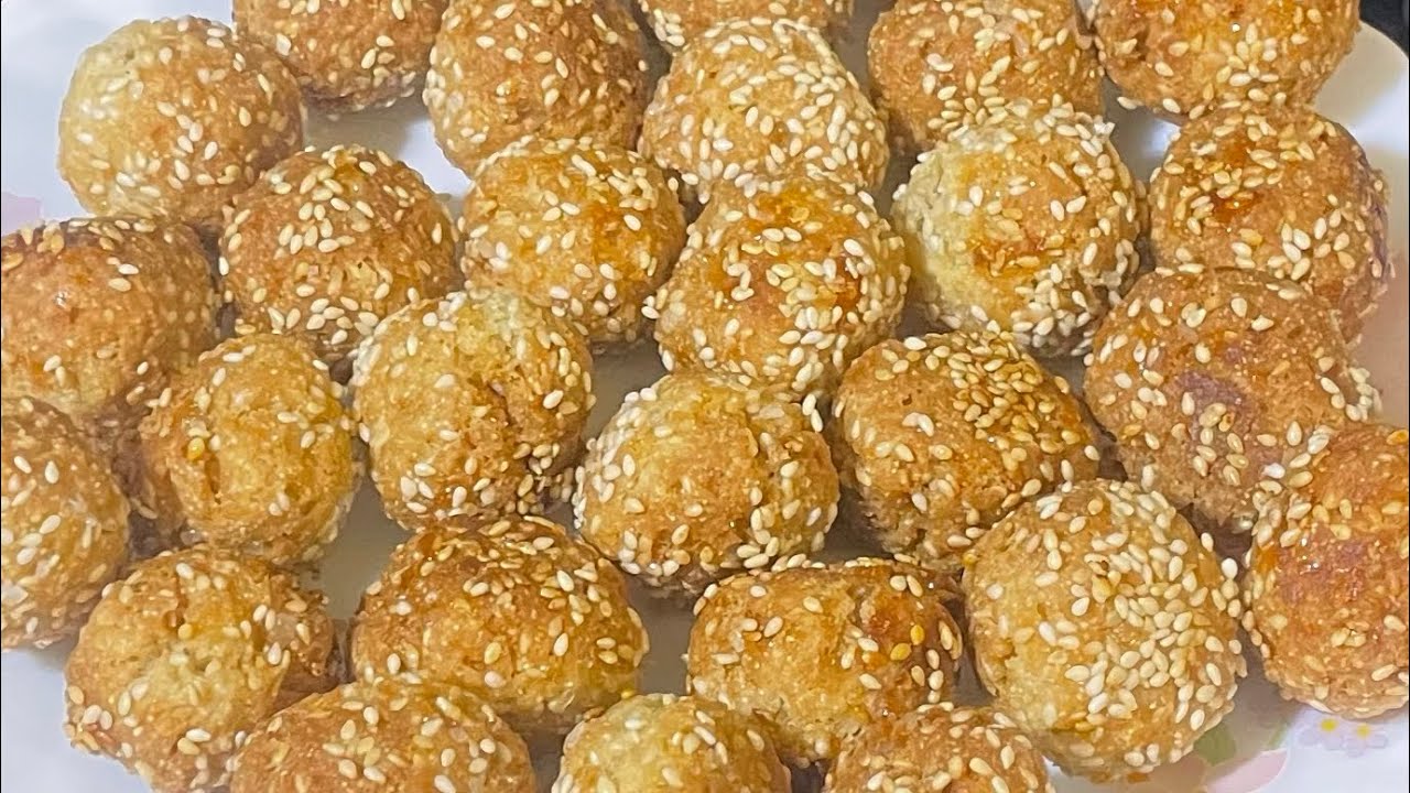 দারুন মুখরোচক মজাদার  নিরামিষ এই জলখাবারটা অবশ্যই বানান বাচ্চাদের জন্য| Healthy tasty sesame balls 