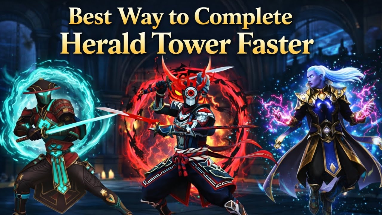How to beat every boss of Herald Tower 🤔- Watch this video carefully☝- Shadow Fight 3 