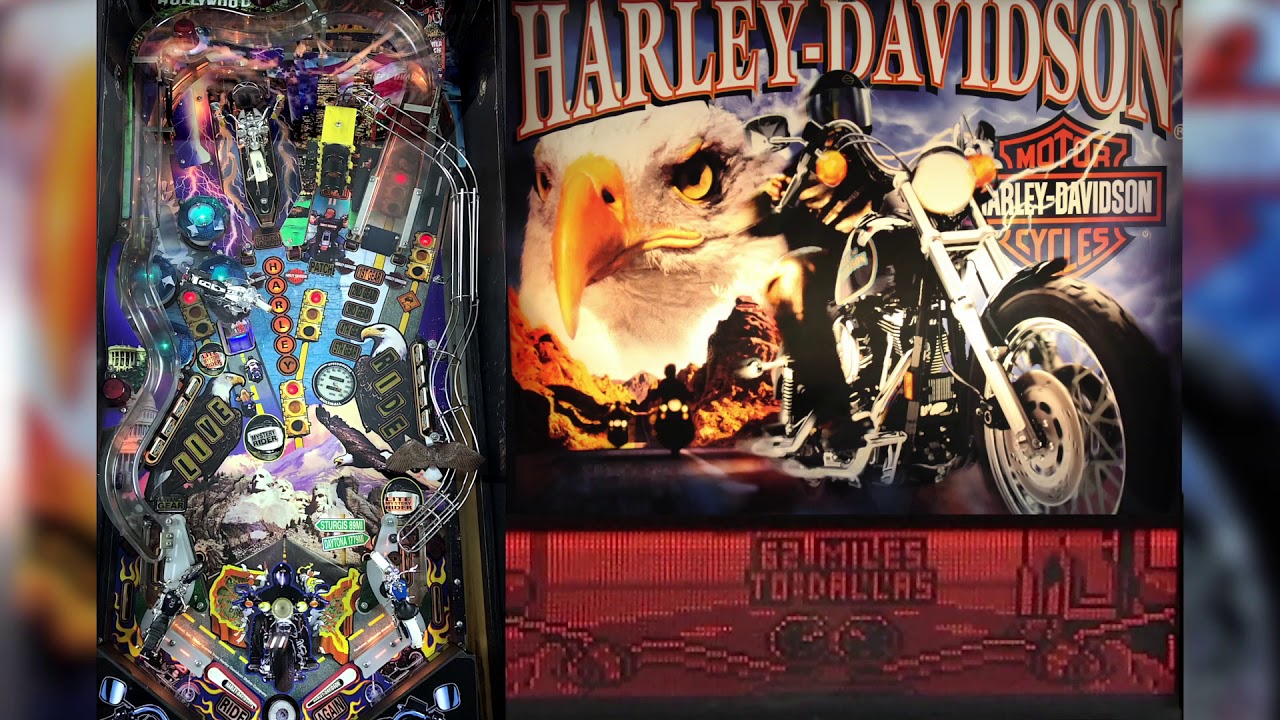 Harley Davidson 1999 Pinball Machine by SEGA (Stern) - Game Play