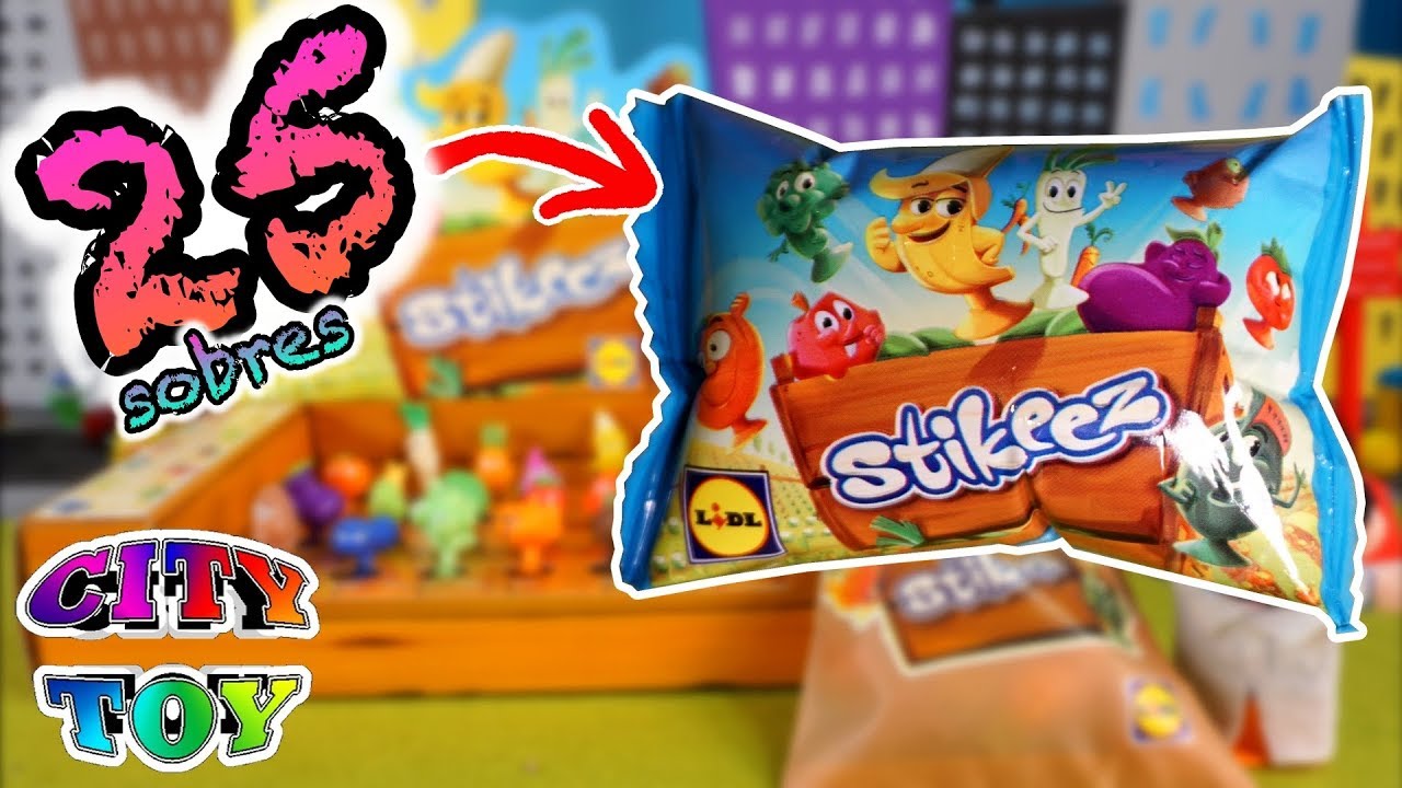 25 sobres de STIKEEZ frutas, verduras y hortalizas
