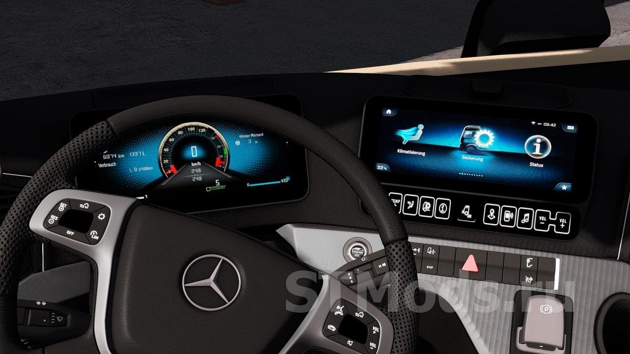 Euro Truck Simulator 2 Mercedes Benz New Actros 2019 v1.49
