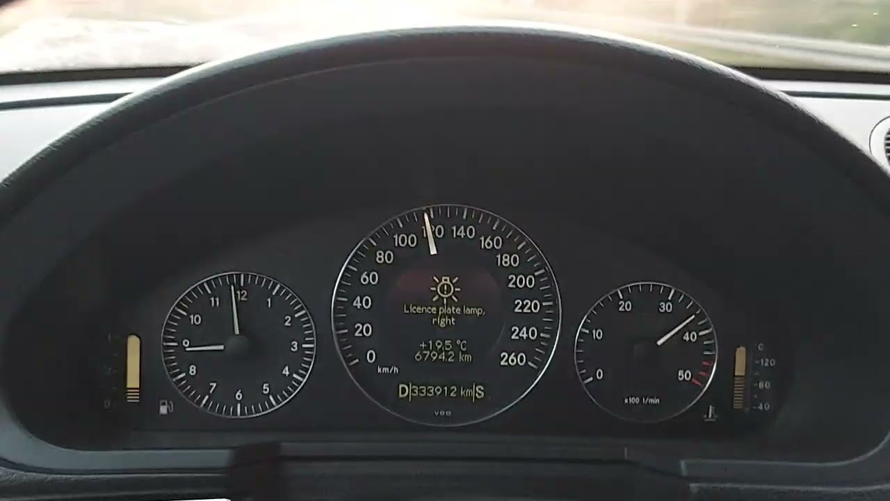 Mercedes Benz w211 E270 CDI 177 HP acceleration 0-150 km/h