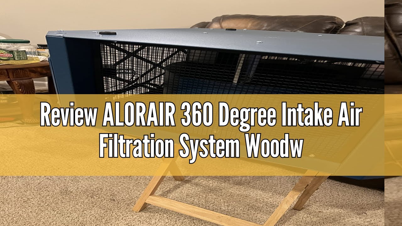 Review ALORAIR 360 Degree Intake Air Filtration System Woodworking - (1050/1350 CFM) with Strong Vor