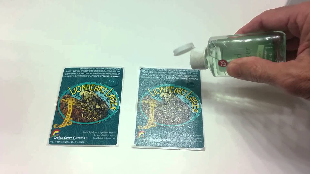 Coated Vs Uncoated TrojanOne Labels