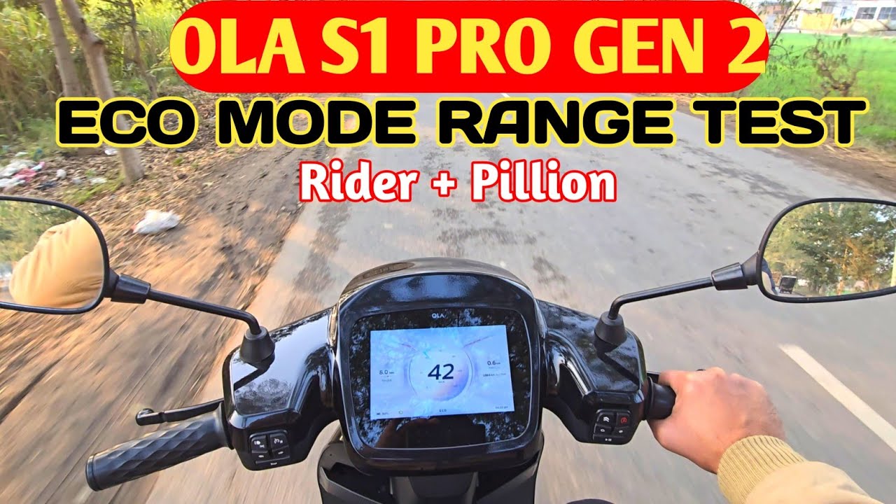Ola S1 Pro Gen 2 Range Test in Eco Mode | Range Test Ola S1 Pro Gen 2 @RSB AUTOMOTIVE