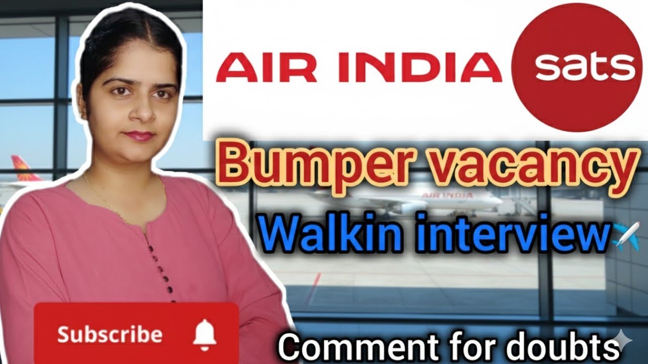 Bumper Vacancy on Airindia sats✈️||walkin interview for different department😍#airindiasats #aviation