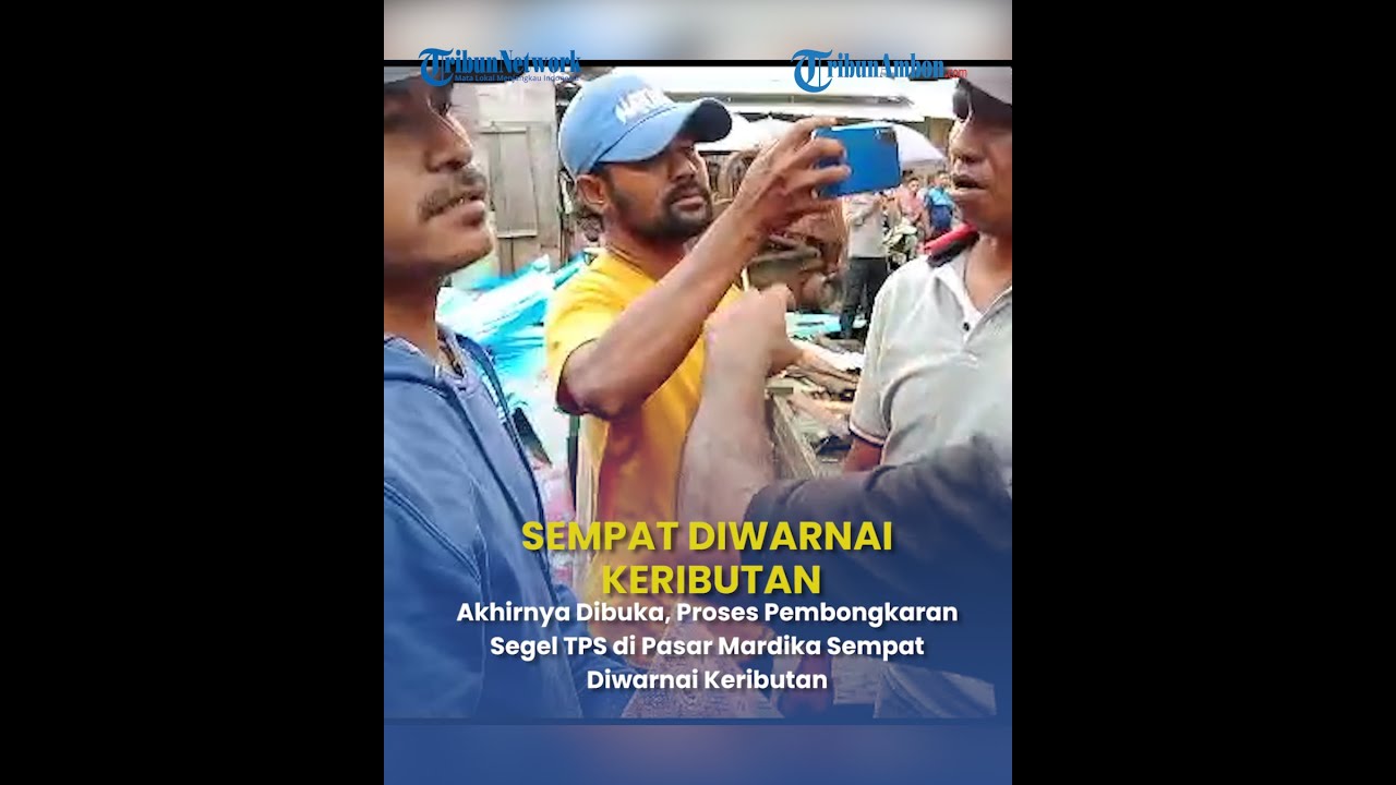Akhirnya Dibuka, Proses Pembongkaran Segel TPS di Pasar Mardika Sempat Diwarnai Keributan