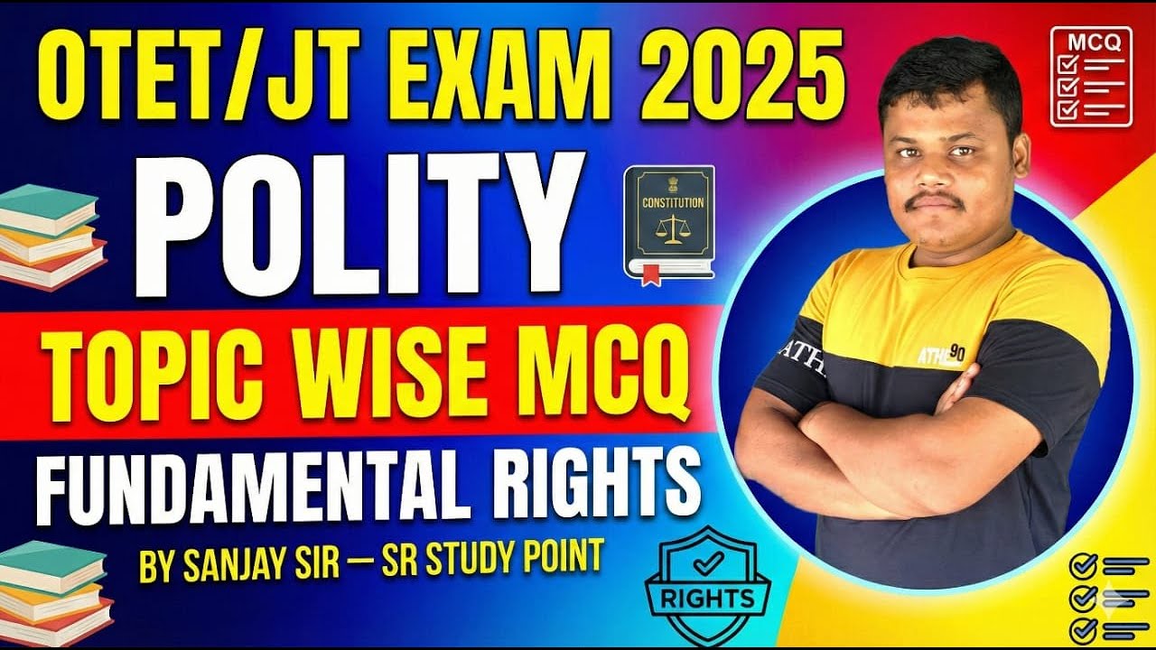 Fundamental Rights MCQ For OTET/JT 2025 | Most Expected Questions | SR Study Point