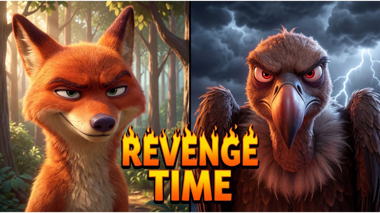 Vulture's Smart Revenge on Fox | Best Moral Story 2025 | English Moral for Kids
