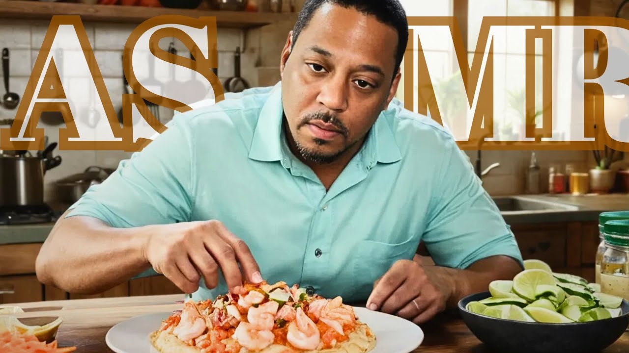 ASMR Cook with me Buffalo Chicken Dip and Shrimp Ceviche on Tostadas