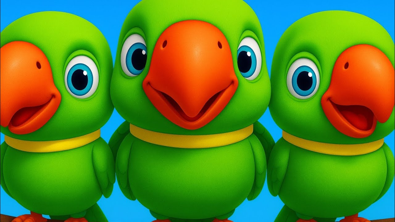 3D Cartoon Parrot Poem for Kids | Beautiful Animated Poem for Children | Nawal Telling Tales