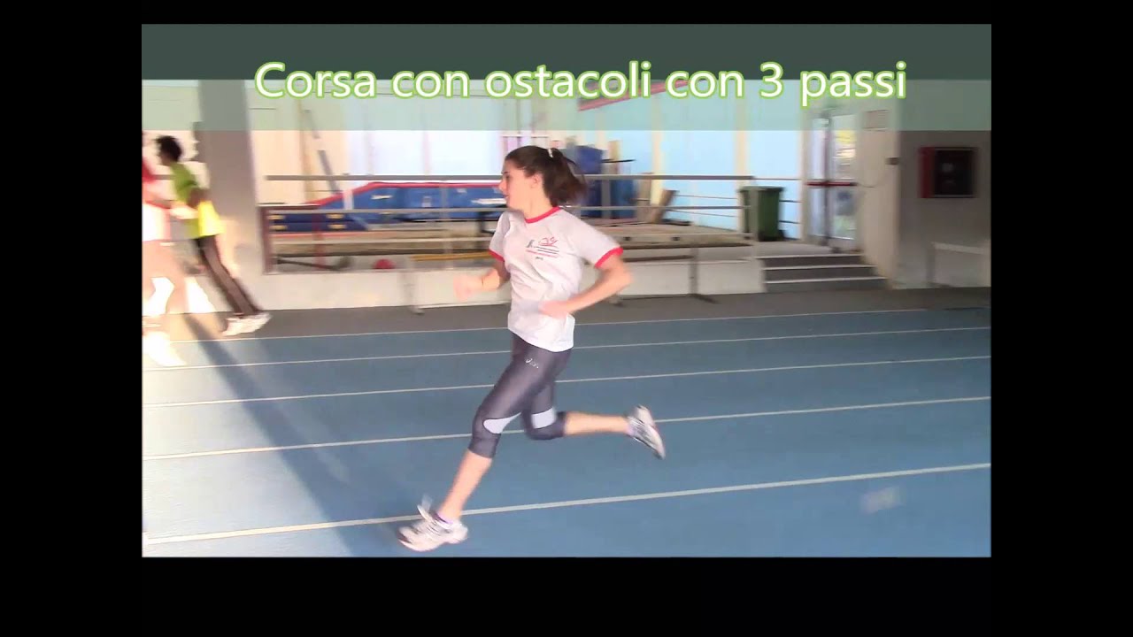 Esercitazioni di corsa tra gli ostacoli