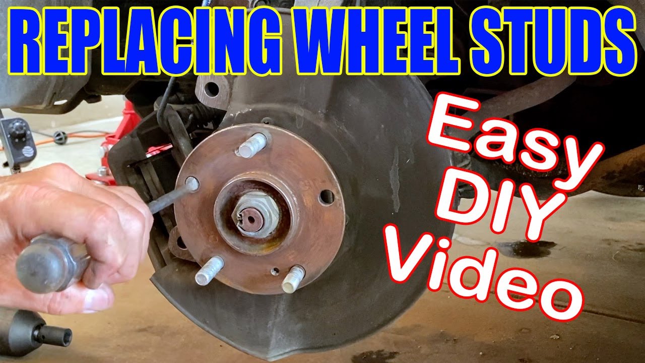 How to Replace Wheel Stud - Broken Wheel Stud or Stripped Wheel Stud