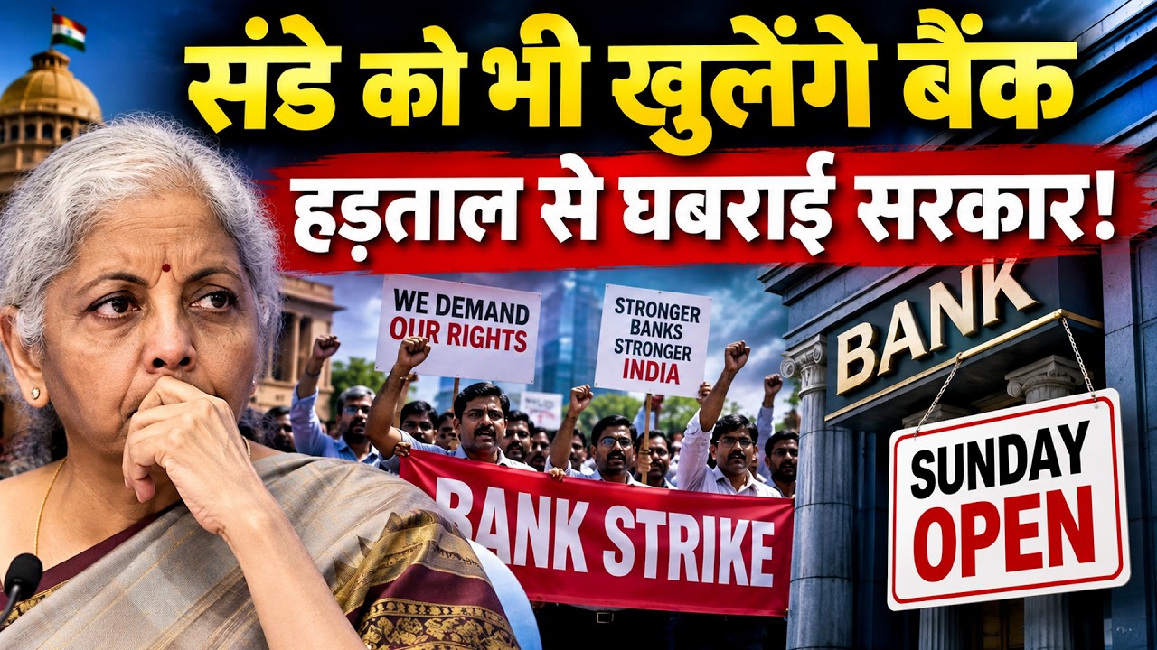 Bank Strike Latest Update | 5 द&zwj;िन बैंकों में कामकाज बंद, सरकार की करोड़ों खातों पर बड़ी प्&zwj;लान&zwj;िंग!