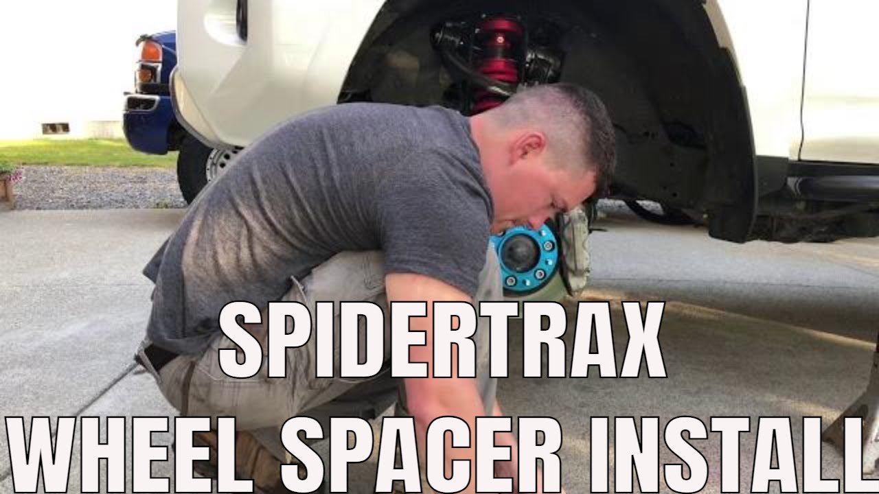 Spidertrax wheel spacer install with before and after pictures