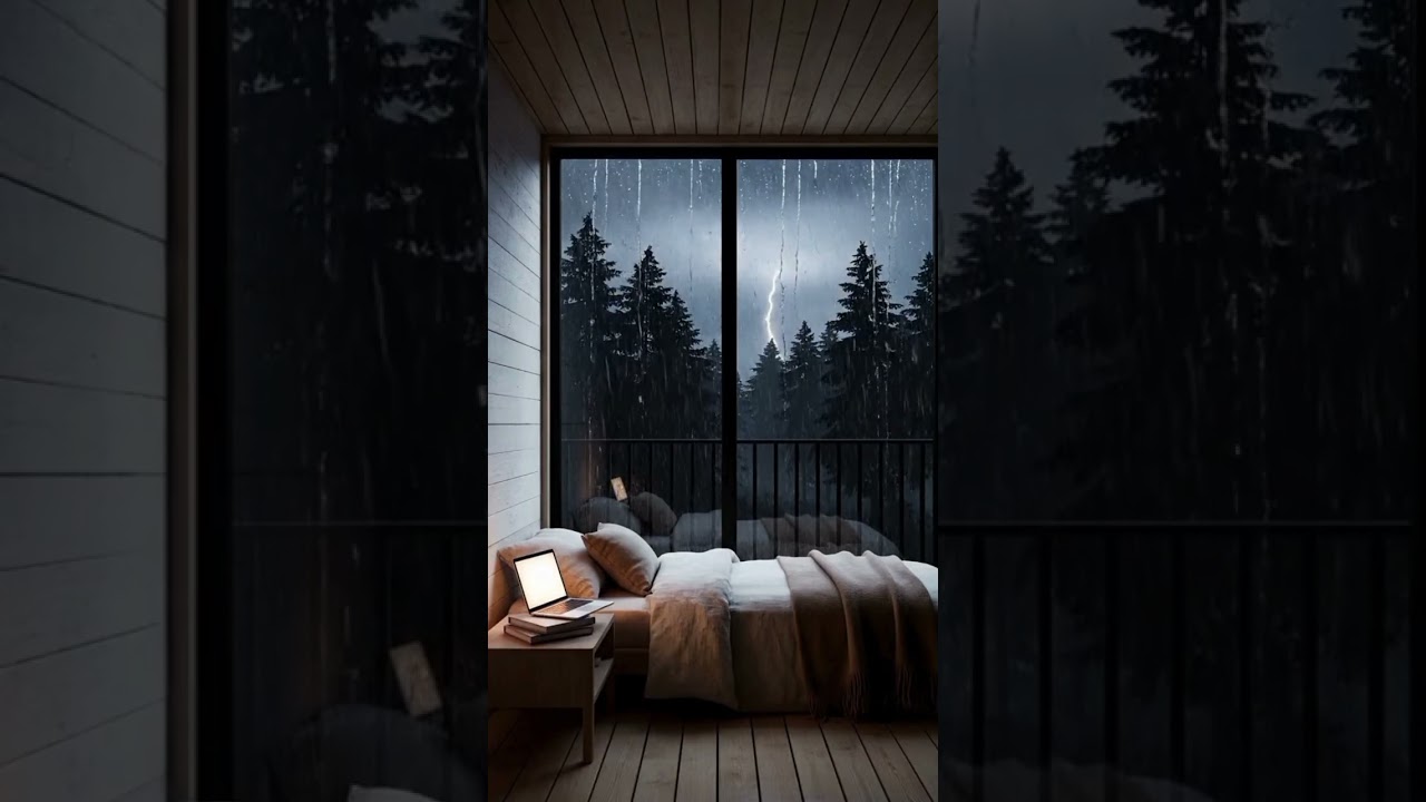 Rain & Thunder Sounds with Soft Piano 🌧️⚡ Deep Sleep | 2 Hours