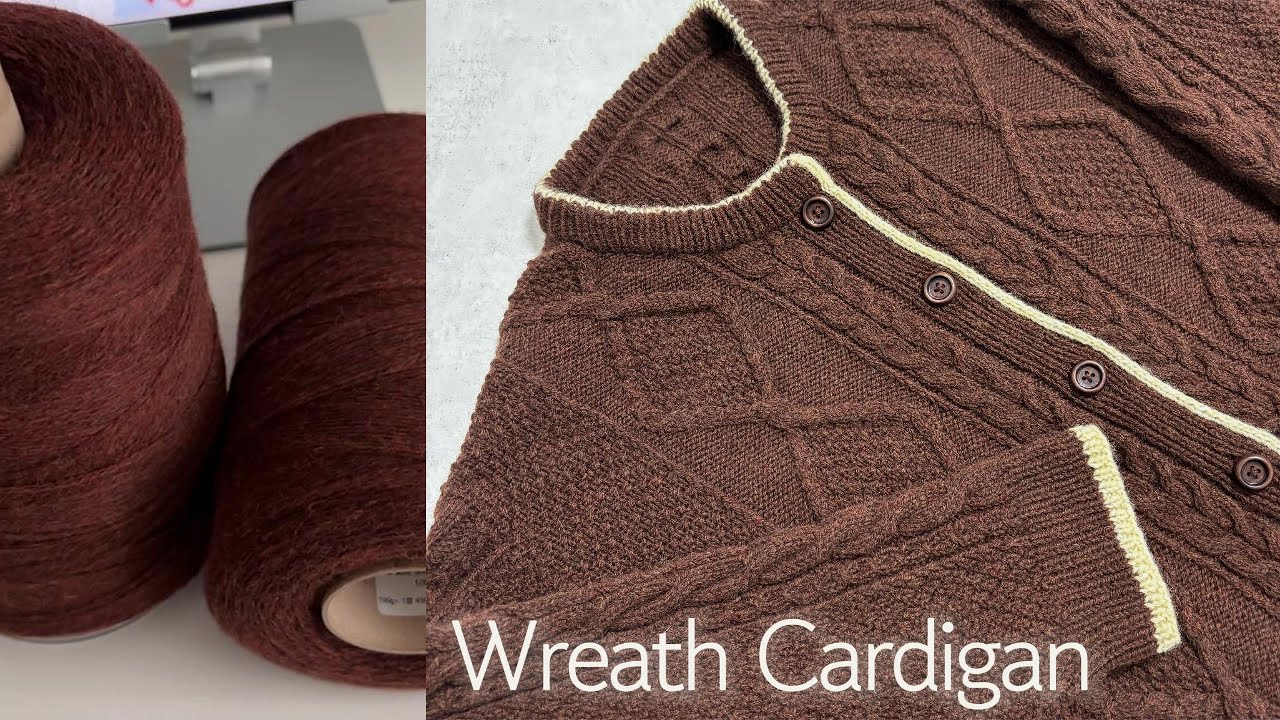 Vlog | ep.23 리스 가디건 Wreath Cardigna 뜨개로그🧶
