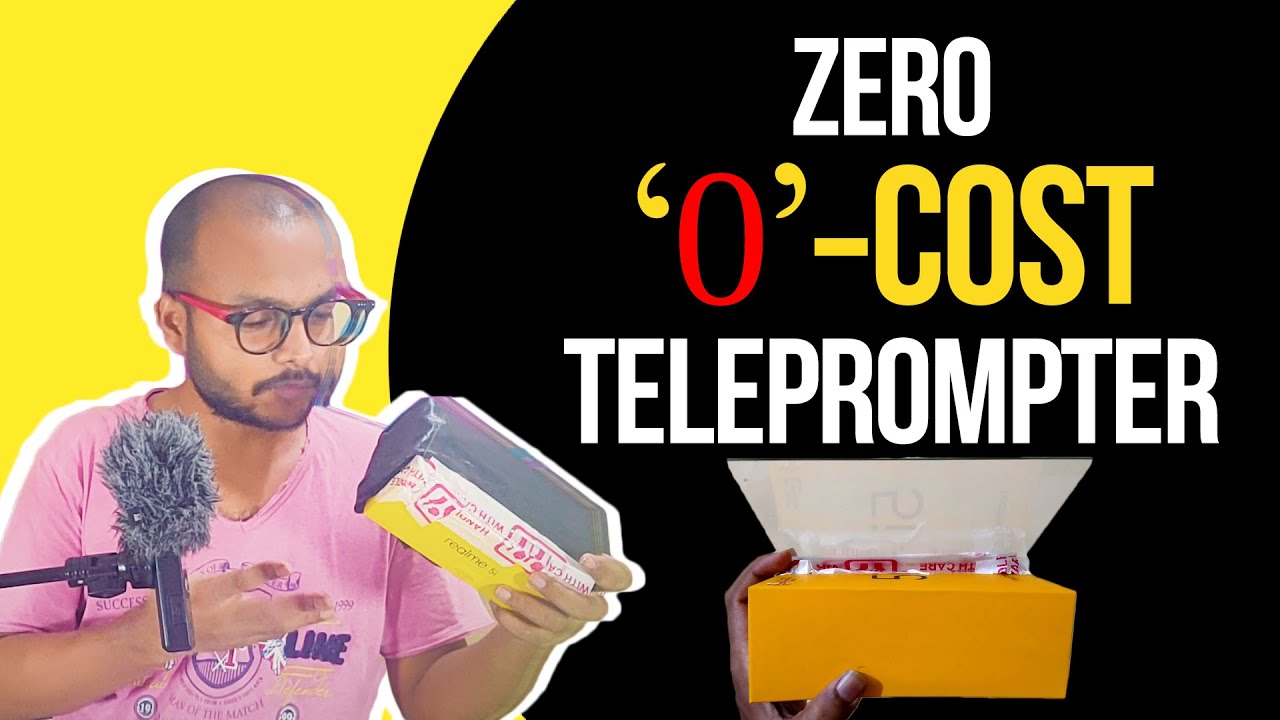 How To Make DIY Zero Cost Teleprompter | Cheap and Portable For YouTube Videos