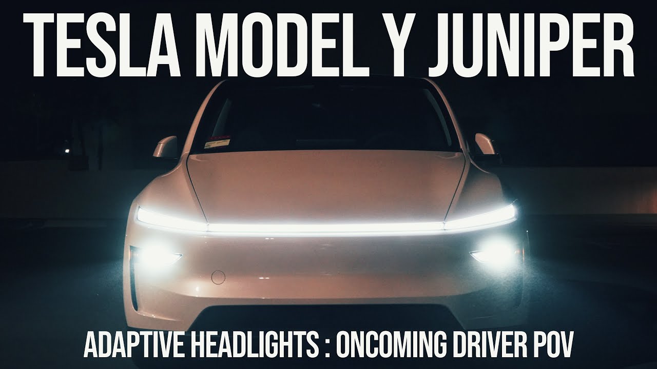 Tesla Model Y Juniper: адаптивные фары с видом на встречную полосу
