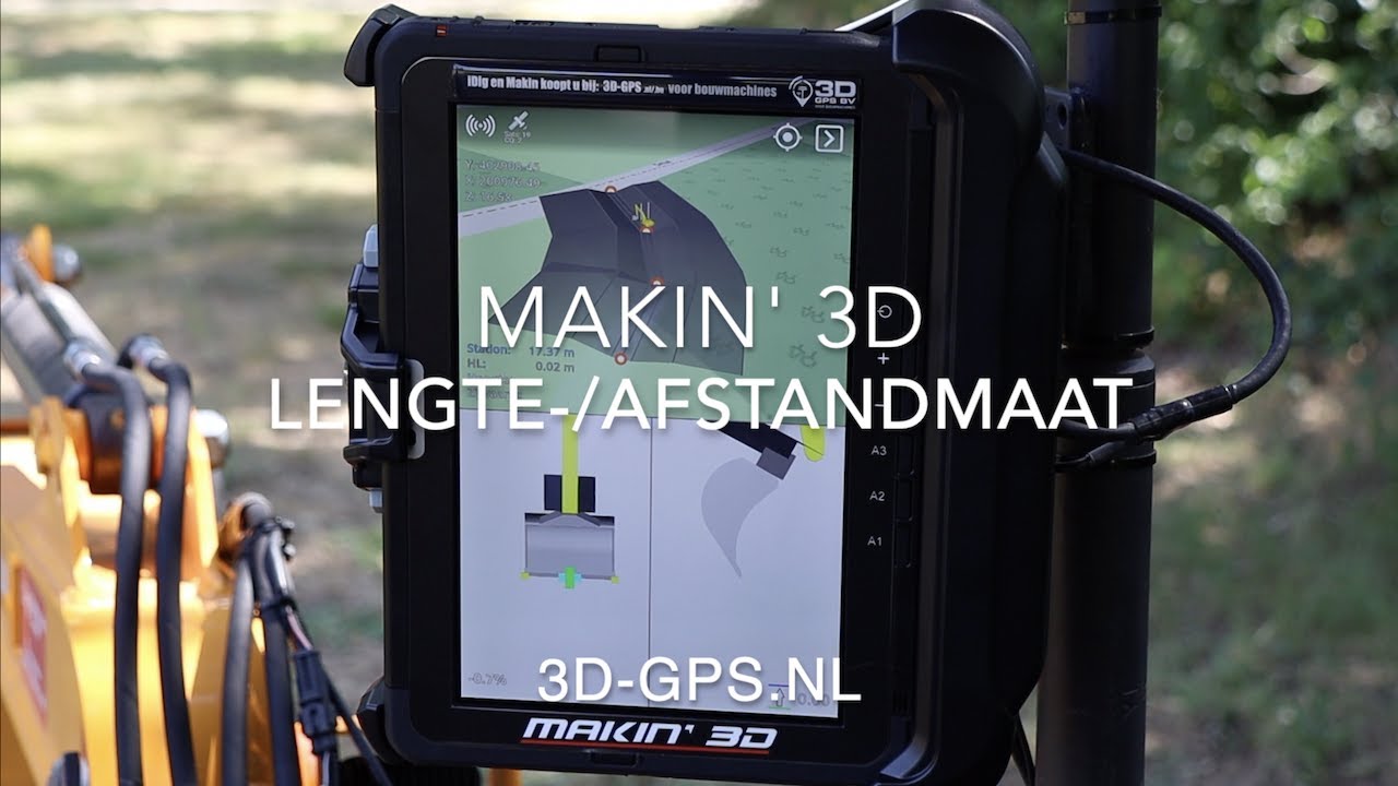 Makin 3D GPS NL Een afstandsmaat activeren
