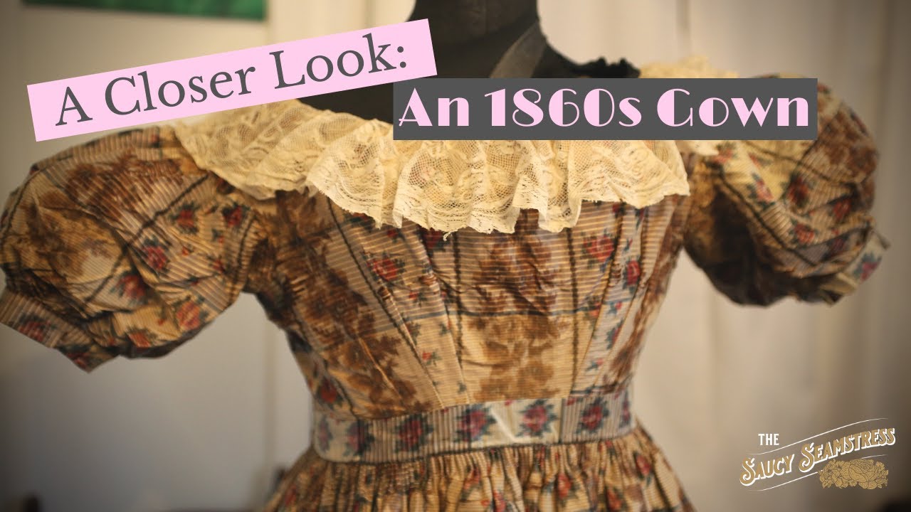 A Closer Look: 1860's Evening Gown