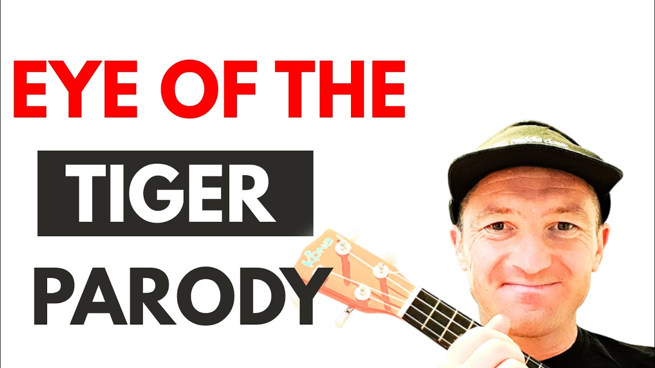Ukulele Dad Tutorial - Eye of the Tiger  | Gen X Parody Song