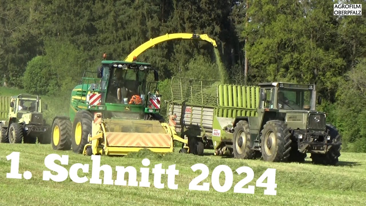 Häckselfieber '24 | John Deere 7280i | LU Eckl | MB Trac 1400 Turbo | MB Trac 1000 | 1. Schnitt 2024