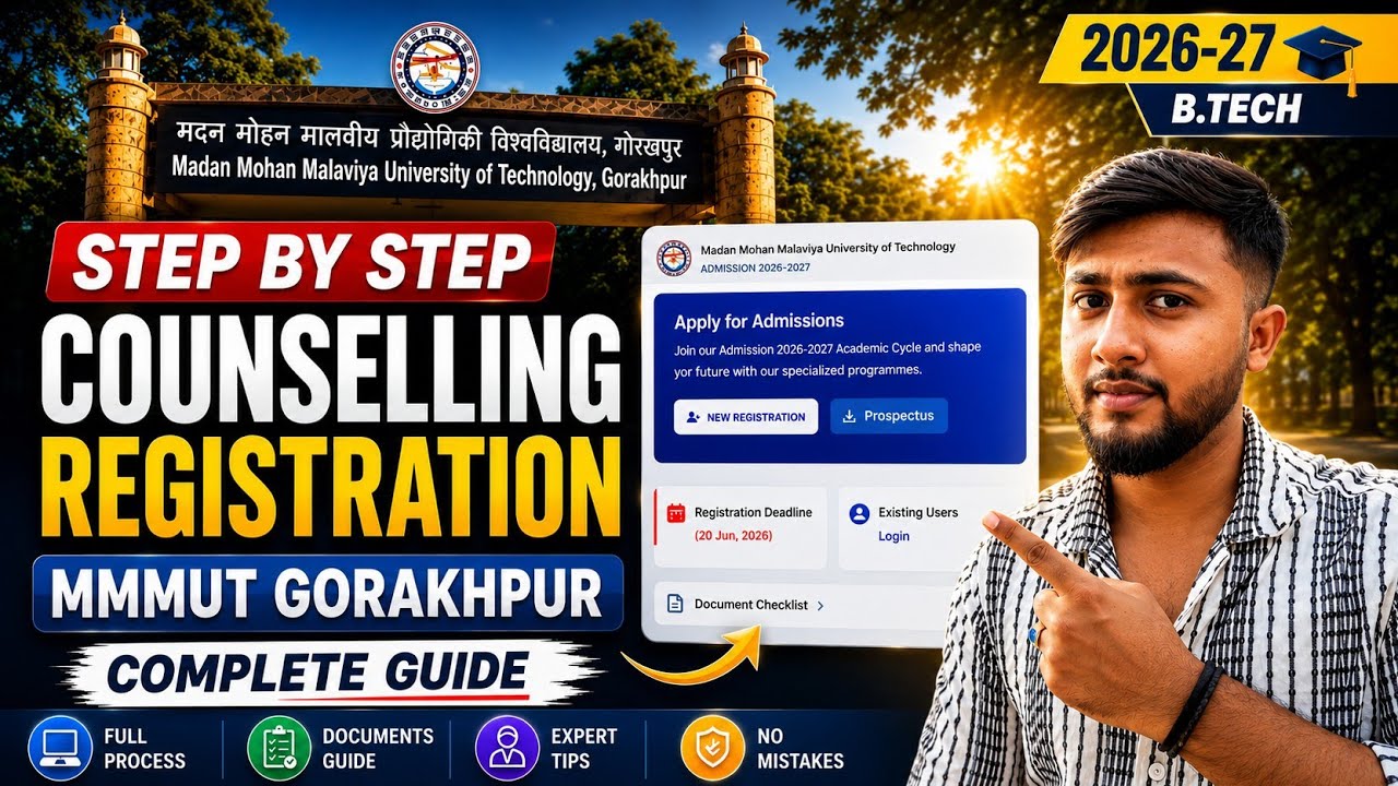 MMMUT Counselling Registration 2026 | Avoid Mistakes & Get Admitted