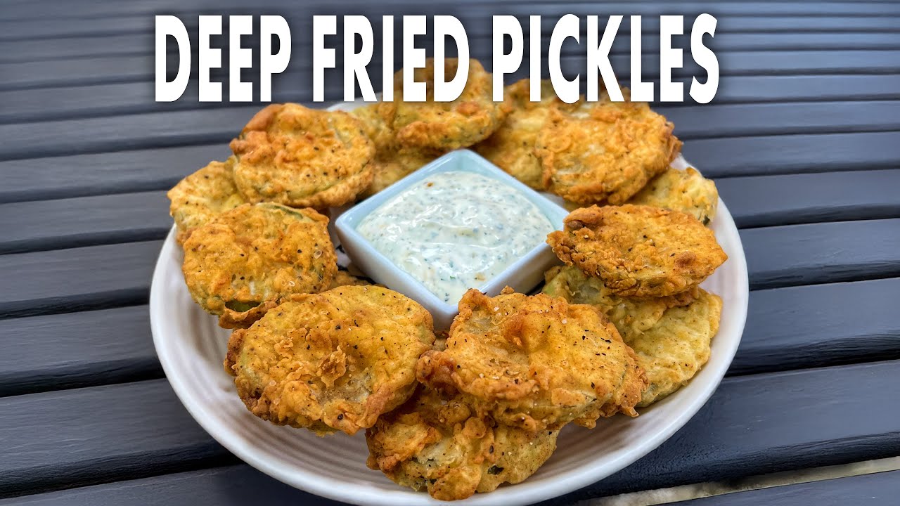 How To Make Deep Fried Pickles & Peppery Ranch Dipping Sauce