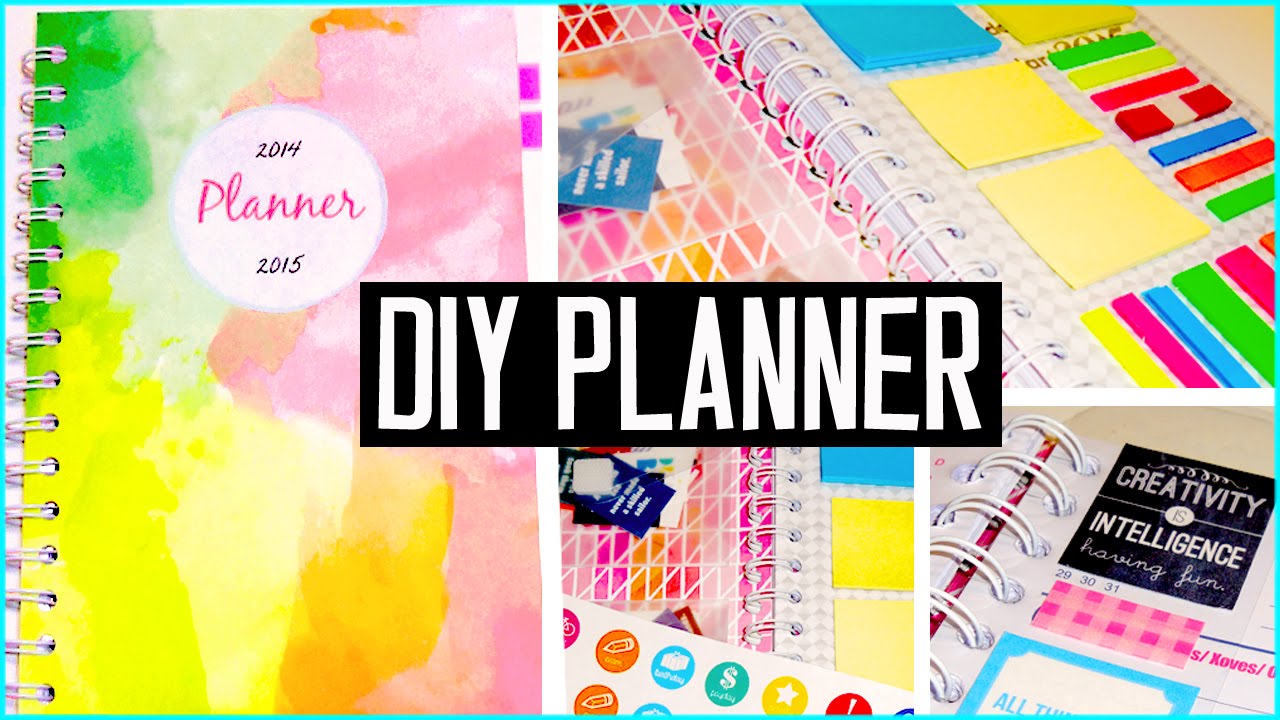 DIY PLANNER! Cover, decorations, stickers & more! DIY back to school supplies
