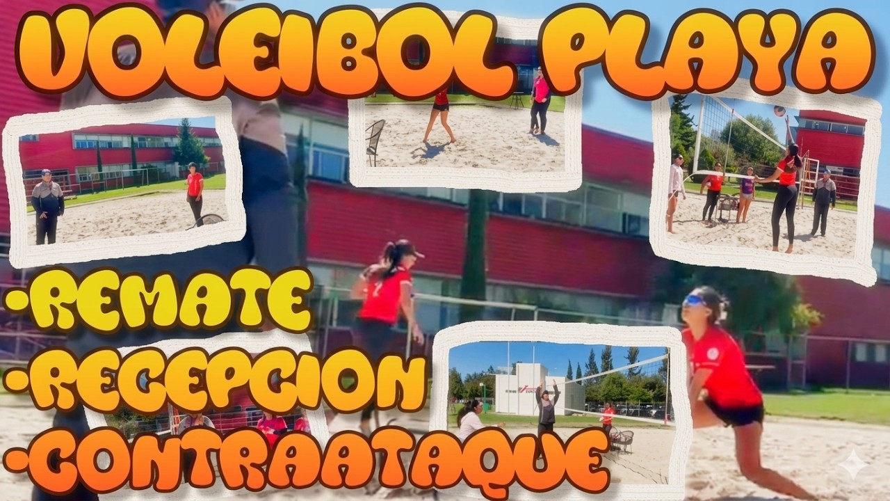 COMO MEJORAR? - RECEPCION, CONTRA ATAQUE Y REMATE - EJERCICIO COMPLETO - VOLEIBOL PLAYA EN ESPAÑOL