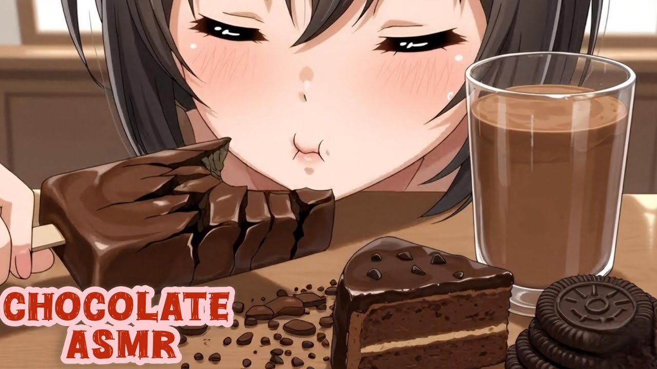 Chocolate theme ASMR||Chocolate Overload 🍪🍫🍰 | Ultra Close ASMR||AI asmr