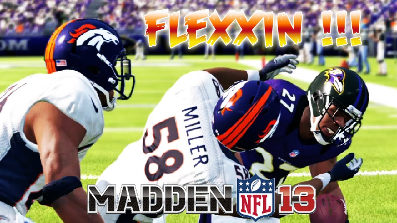 Madden 13 - Von Miller Tackling Machine Alot Of Flexxing Going On! Madden - Online Ranked Match