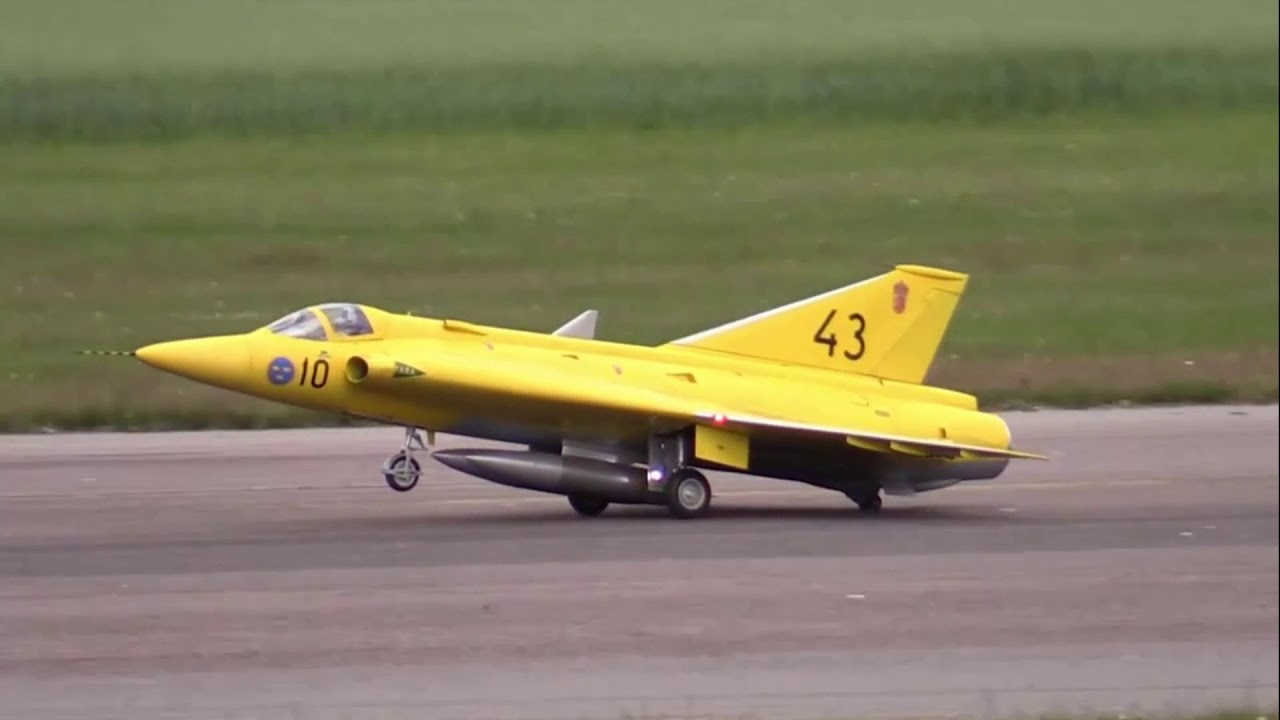 RC MODEL Figther Planes Swedish Air Force