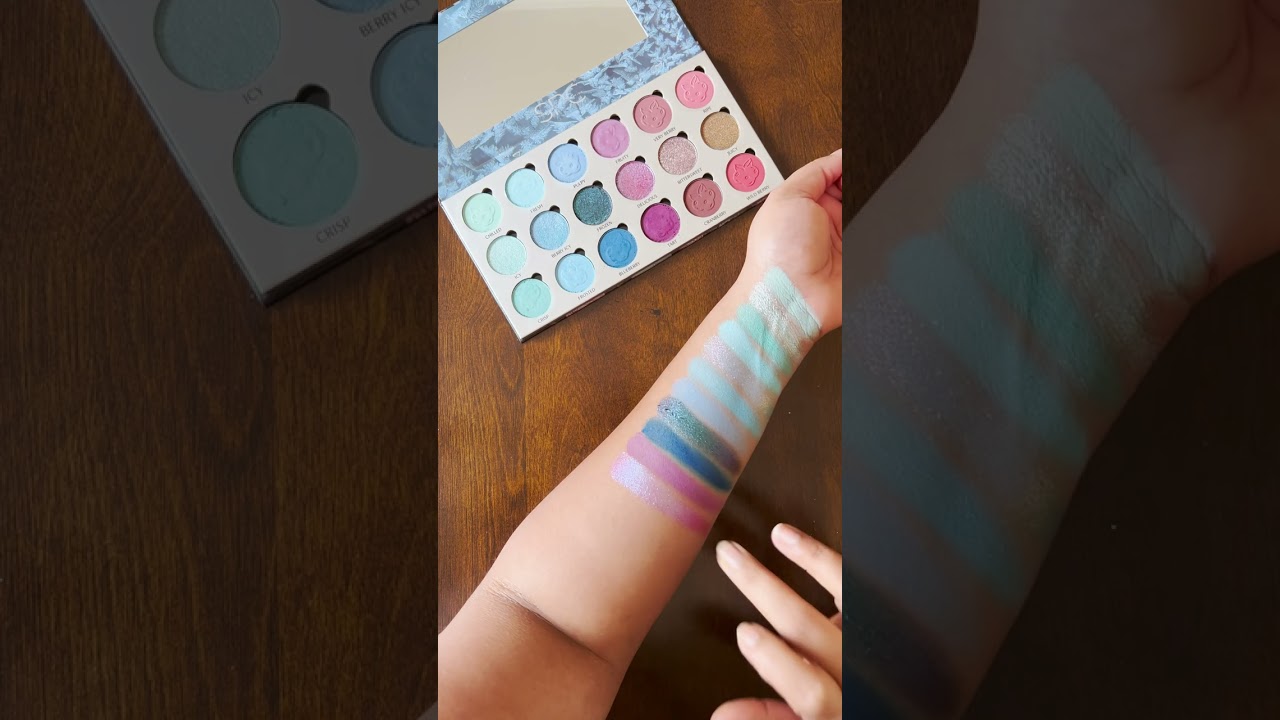 SIMPLY POSH COSMETICS BERRY ICE LIVE SWATCHES | SMITHY SONY #shorts