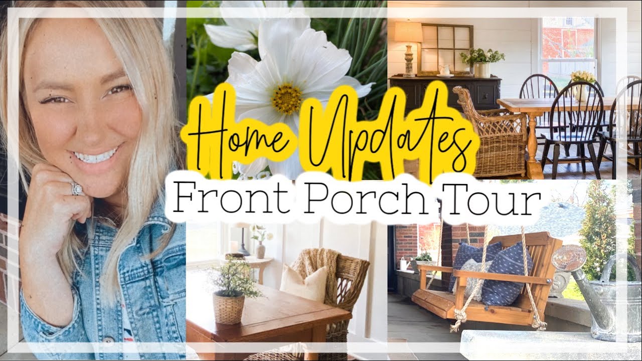 Work in Progress Farmhouse Tour | Front Porch + Home Renovation Updates