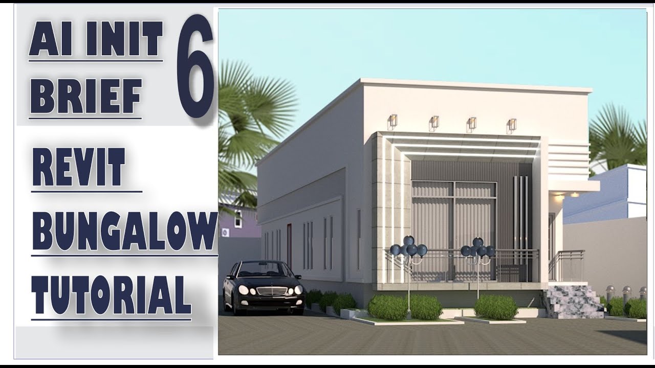 Ai BRIEFS + REVIT BUNGALOW TUTORIAL PART 6 ELEVATION MODERNIZE
