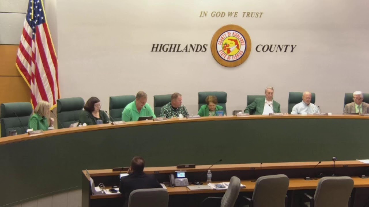 3/17/26 Highlands County Board of County Commissioners regular meeting Live Stream