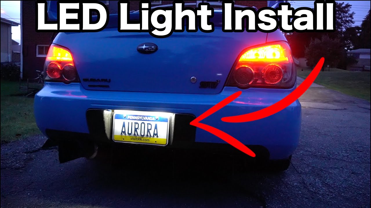 Upgrade to LED License Plate Lights!
