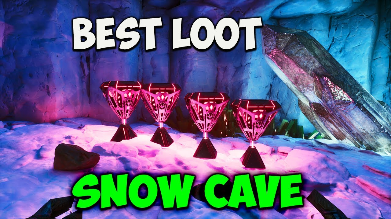 RAGNAROK Ice Cave Guide for BEST Loot - How to farm 13 OP LOOT CRATES in Ark Ascended