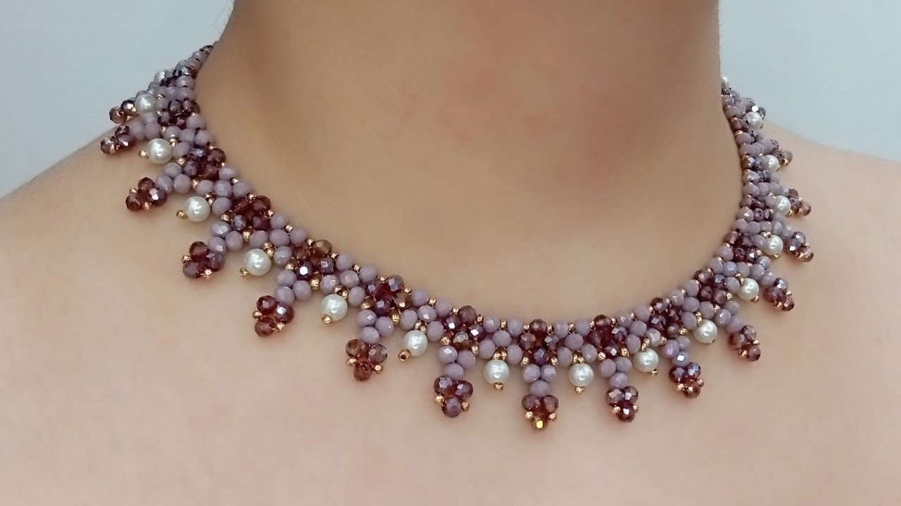 Diy Easy Necklace Making | Beaded Necklace Making @Jewelry.Crystals #necklace #necklaces #diy 