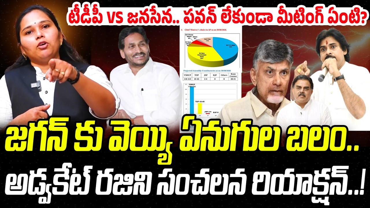 జగన్ కు వెయ్యి ఏనుగుల బలం! | TDP vs Janasena | Advocate Rajini Sensational Comments | YS Jagan