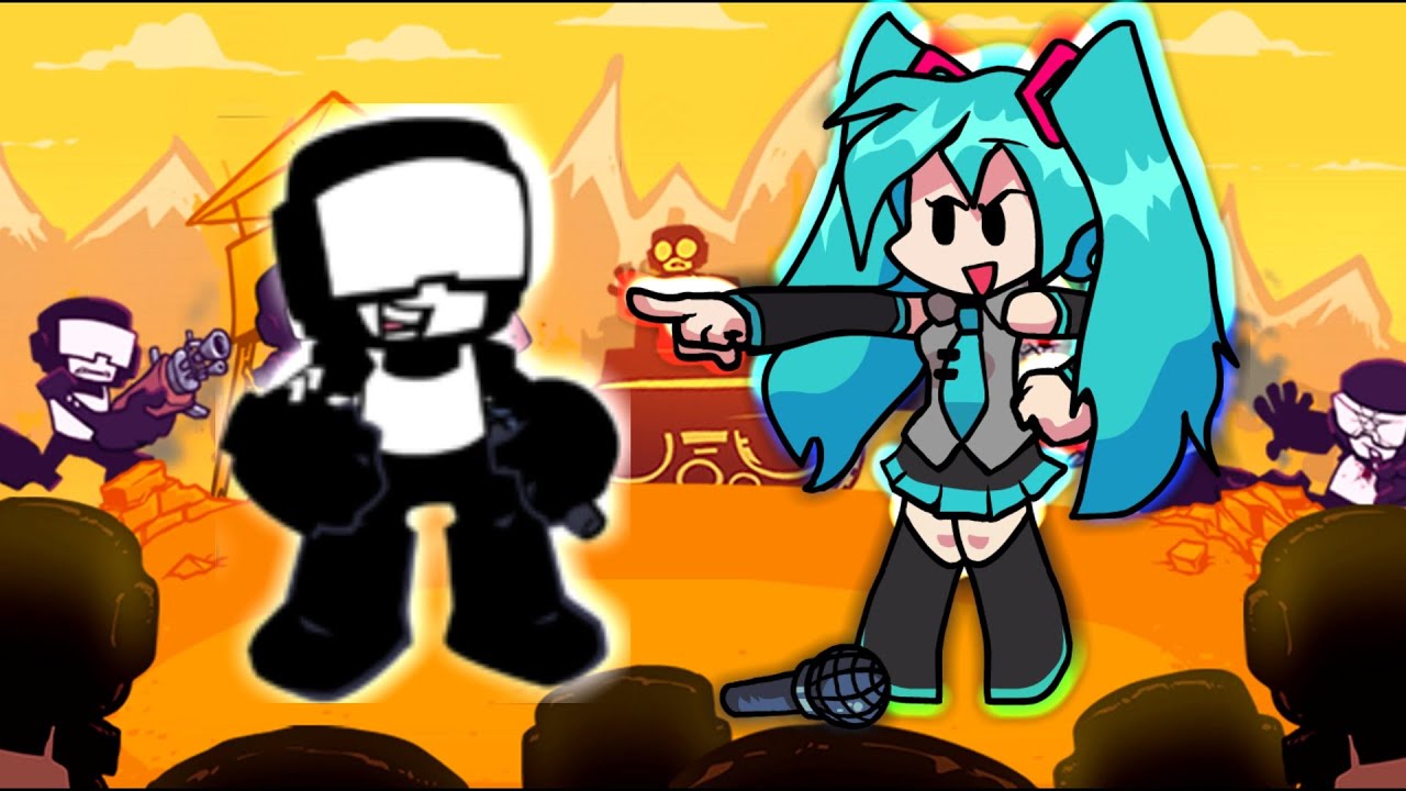 Miku sings Guns!! (Tankman and Miku Ascends) - Friday Night Funkin