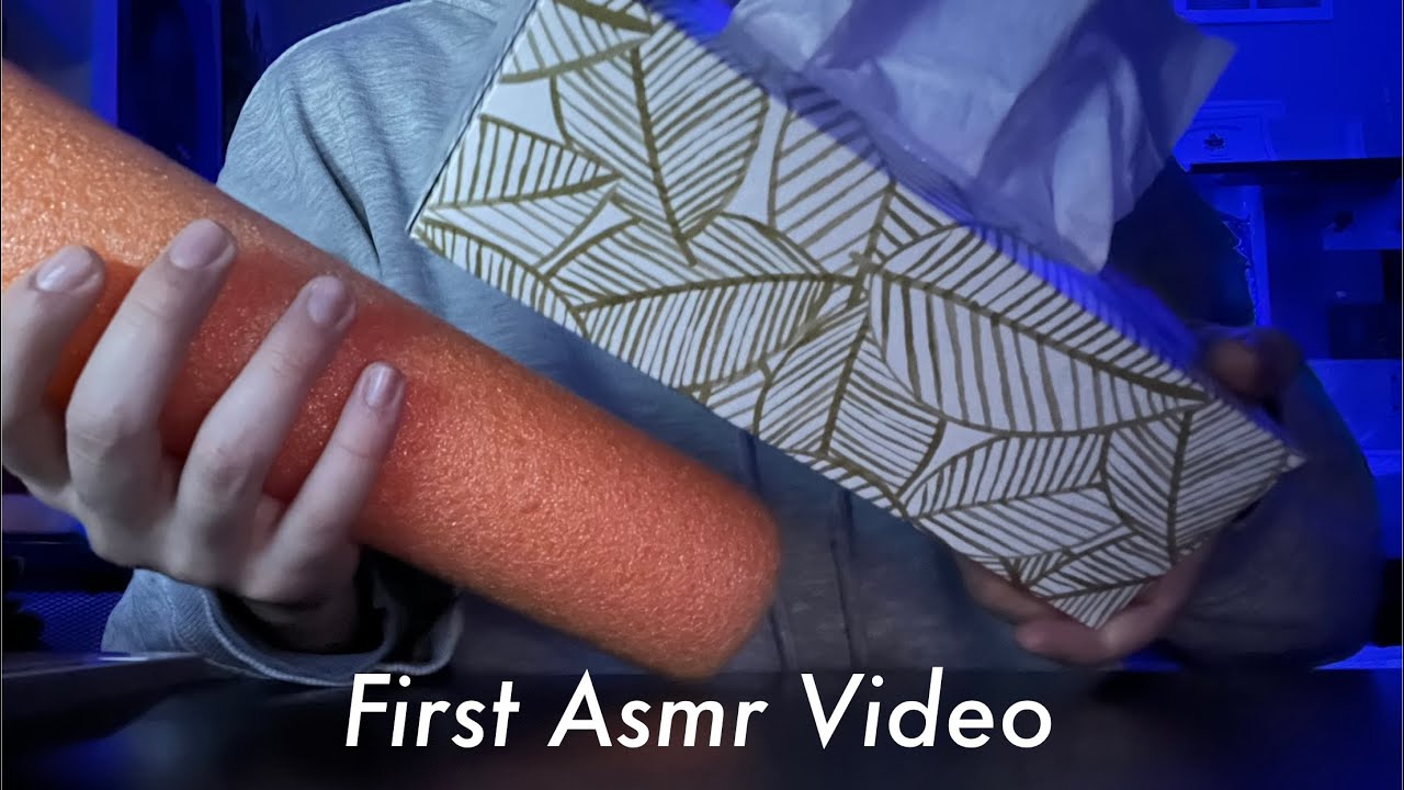 My First Asmr Video (tapping, scratching, talking)